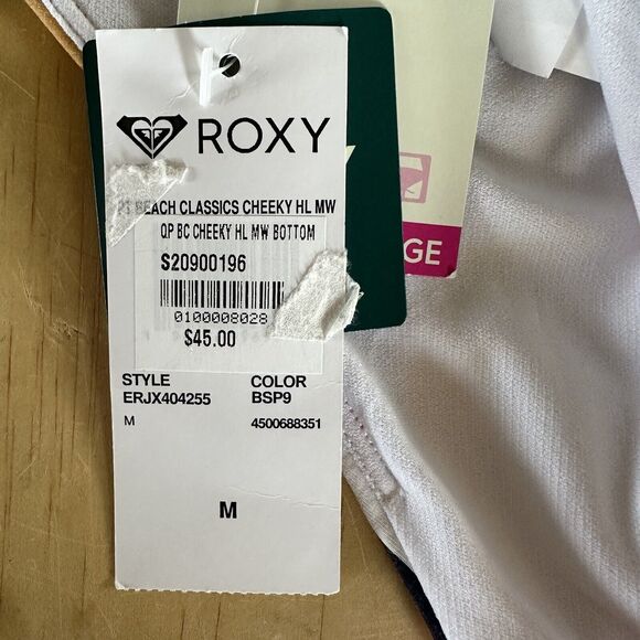NWT Roxy Womens Beach Classics Cheeky‎ Bikini Bottom Medium - Picture 8 of 8